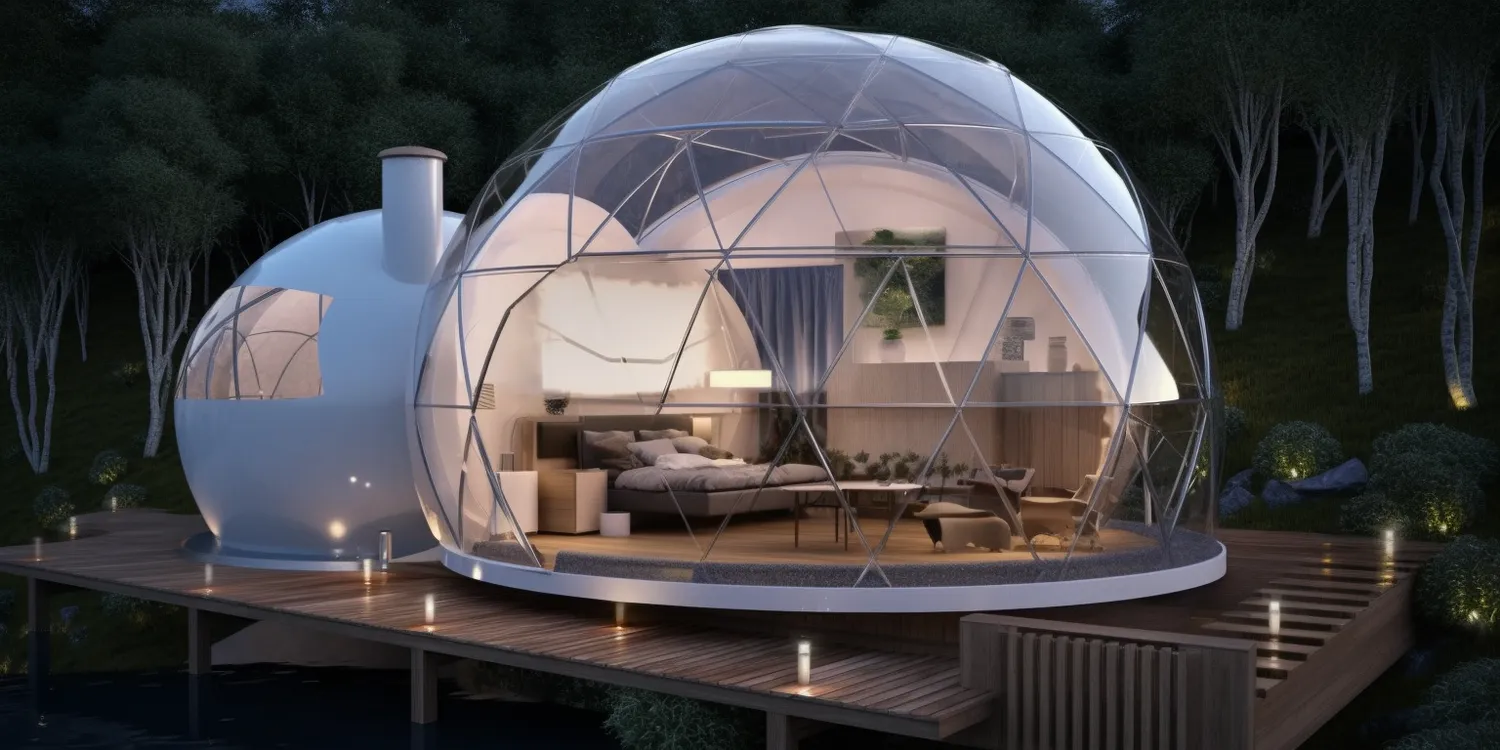 Glamping namiot sferyczny